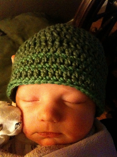Baby Crochet Stripes Beanie