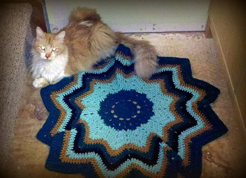 Round ripple Bedspread