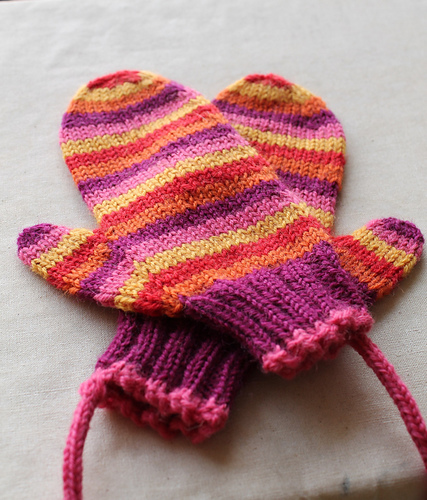Rainbow Kid Mittens