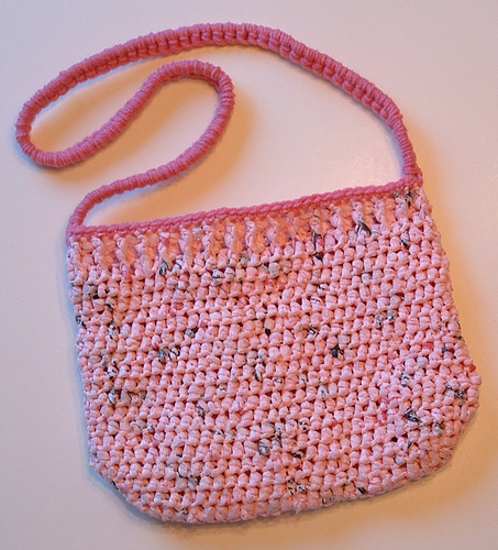 Recycled Plarn Cabled Purse