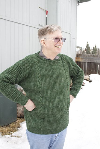 One for the Whole Clan Aran Sweater - Adult