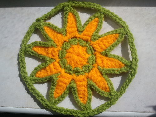 Simple Summer Flower Coaster