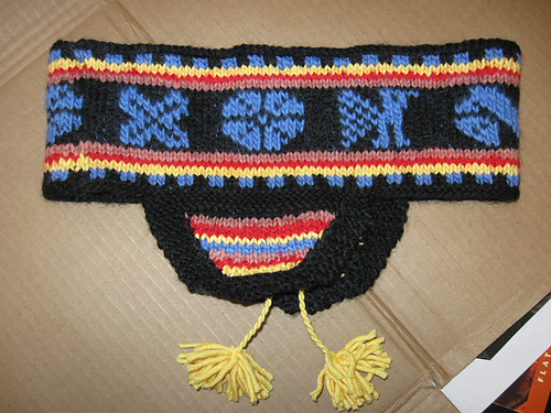 A Taquile Island Headband with Earflaps