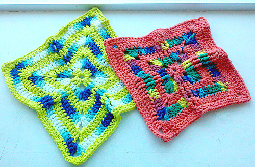 27 Front Post Double Crochet Square