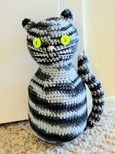 Amigurumi Black Cat Door Stopper photo 2