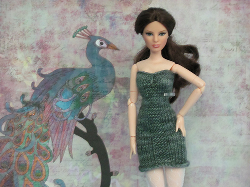 #1021 Lilac glitter dress