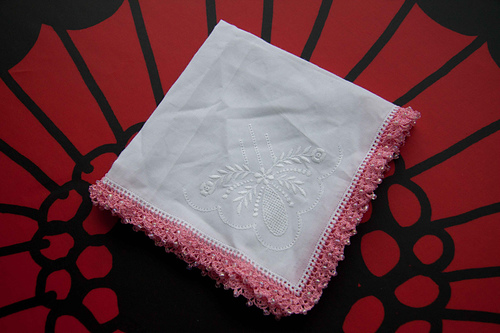 Crocheted Bride's Handkerchief