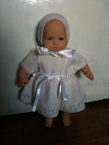 Doll Dress with Lace Bands