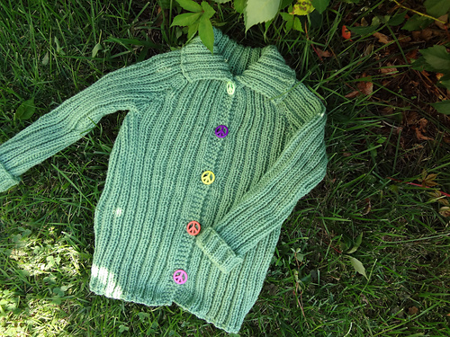 Kids Twizzled Ribbed Cardigan