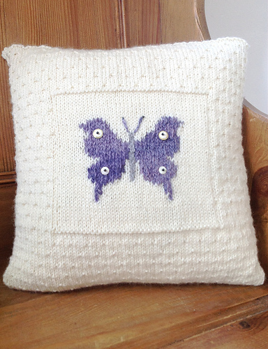 Little Blue Holly Cushion