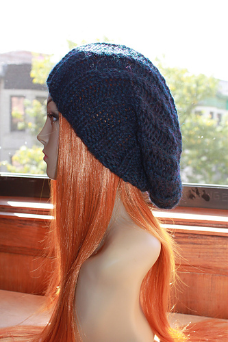 Chunky Hat with Skinny Cables 