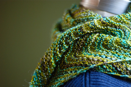 Garter Stitch Chevron Scarf photo 2