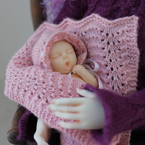 Ridged Lace Baby Blanket or Afghan