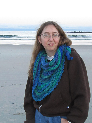 Her Textured Scarf