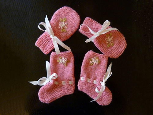 Bag Mittens (and bootees)