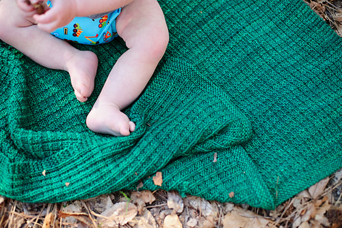 Toasty Waffle Blankie & Burpcloth