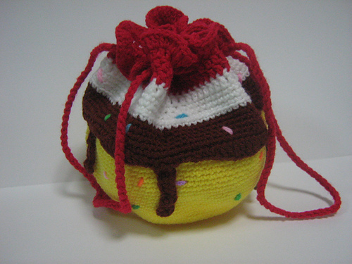 Sundae-Inspired Drawstring Purse