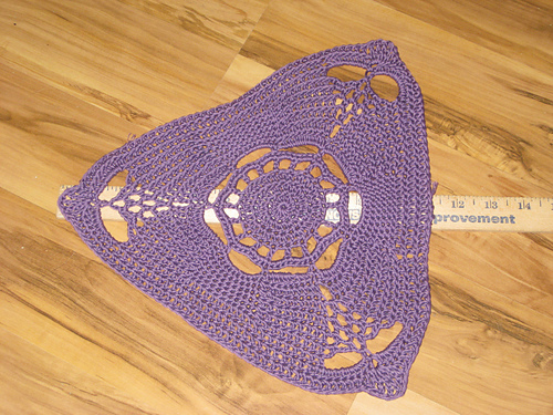 Three Sided Doily - Doily of the Month (August) 