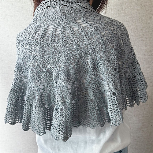 Pineapple Wing Lace Shawl