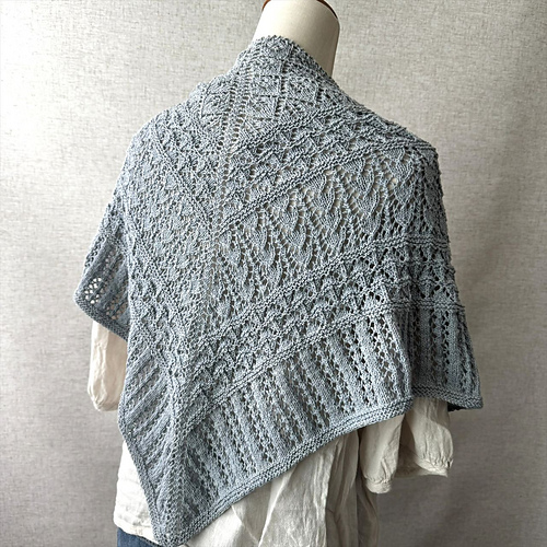 Ethereal Vines Triangle Shawl