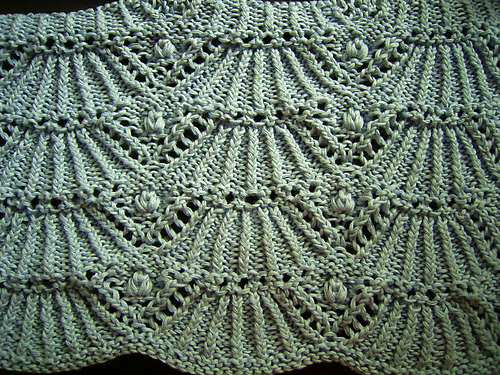 #11 Grey Fan Pattern 3-way Shawl 다른 모습 2