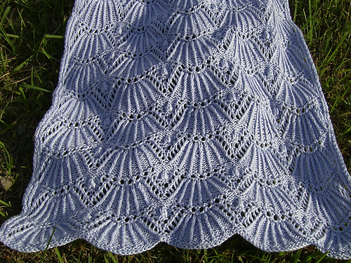 #11 Grey Fan Pattern 3-way Shawl 다른 모습 1