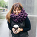 Manko Puff Stitch Infinity Scarf pattern 