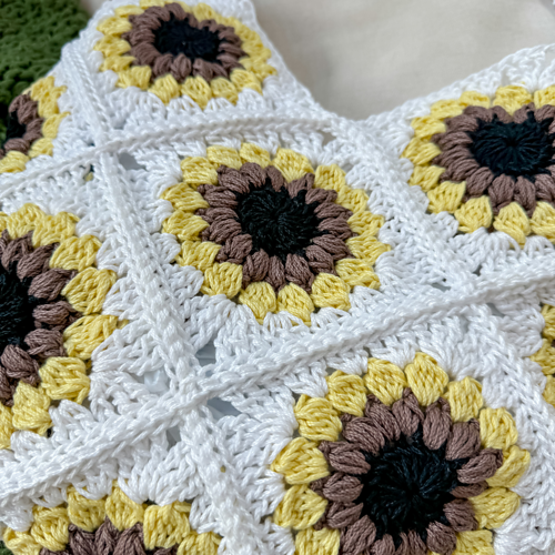 Granny Square Sunflower Bag photo 4