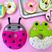 Mini Frog & Ladybug Donut Kawaii Cuddler® pattern