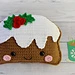 Christmas Pudding Kawaii Cuddler® pattern 