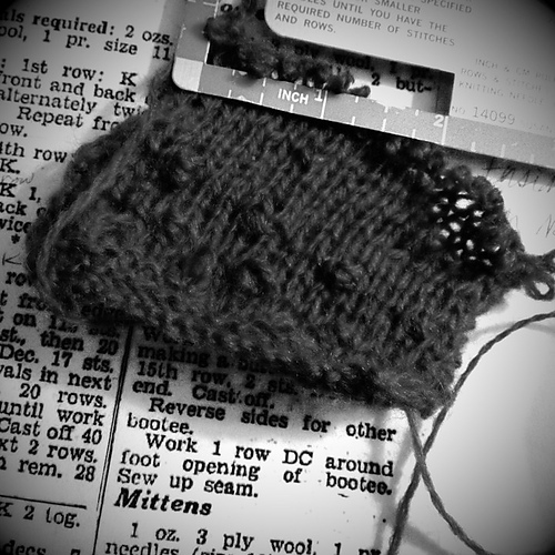 Knitted Bonnet, Mittens and Bootee Set photo 5