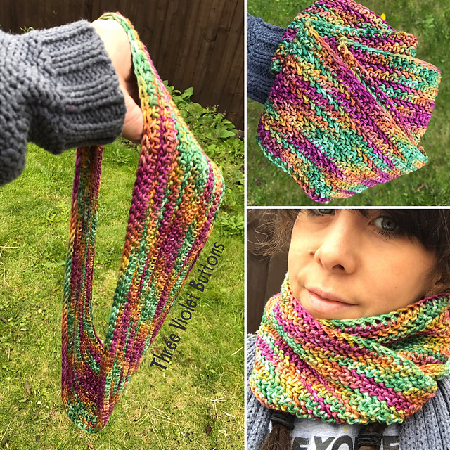 Ravelry Herringbone HDC Loop Scarf pattern by Mia b