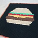 Cheeseburger C2C Lap Blanket pattern 