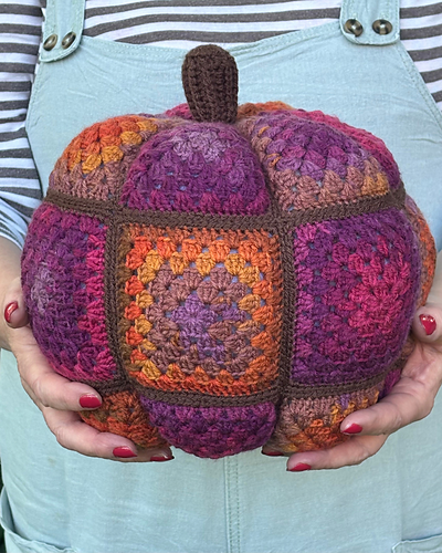 Patchwork Granny Pumpkin