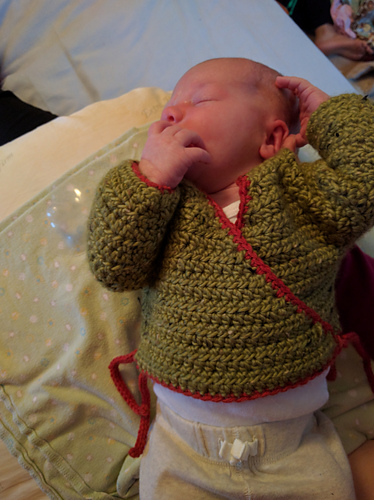 Newborn Wrap Sweater photo 6