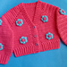 Daisy Flower Cardigan pattern 