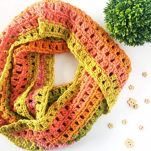Ravelry: First Frost Infinity Scarf pattern by Above The Clouds Crochet