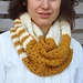 Block infinity loop scarf pattern 