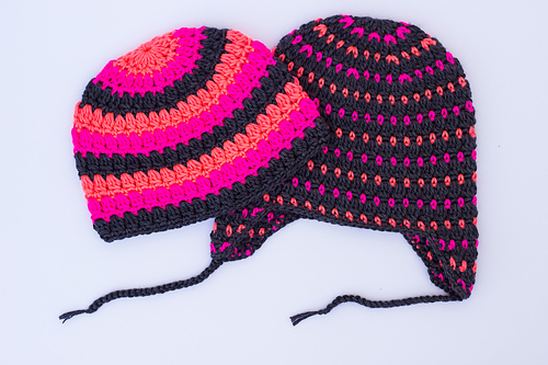Ravelry: Beanie with Ear Flaps - Newborn to Adult pattern by Rebecca Lueck