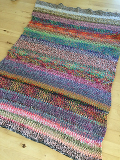 Ravelry: Aijska's Linen Stitch Scrap Rug (23/17)