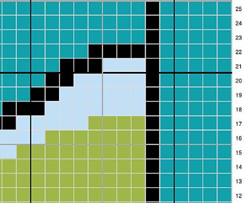 Ravelry: Diplo the Dinosaur C2C Graphgan pattern by Faiza Mushtaq