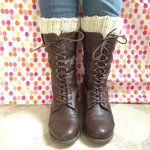 Simple Knitted Boot Cuffs photo 1