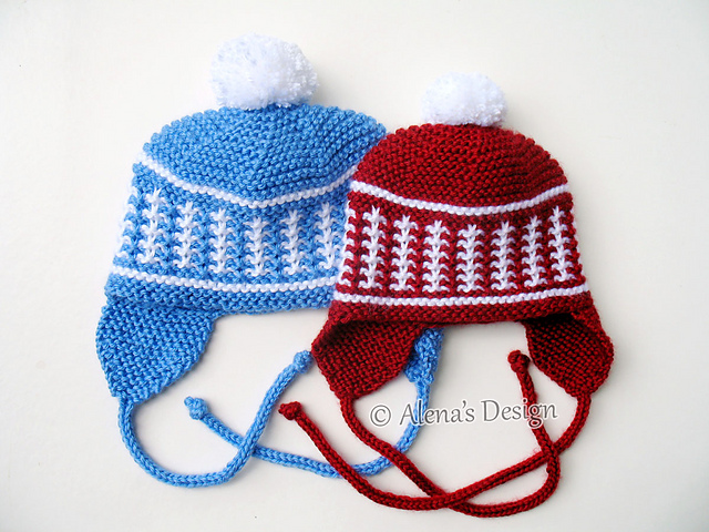 earflap pom pom hat
