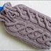 Cabled Hot Water Bottle Cosy pattern 