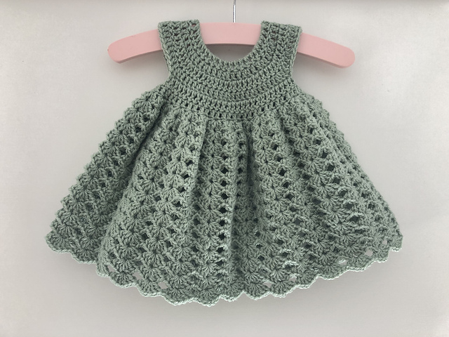 crochet baby frock pattern