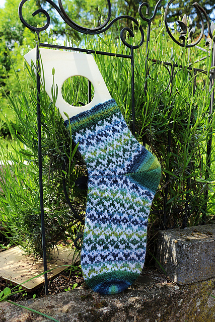 Rufia - Garden Party Pattern Sheer Socks