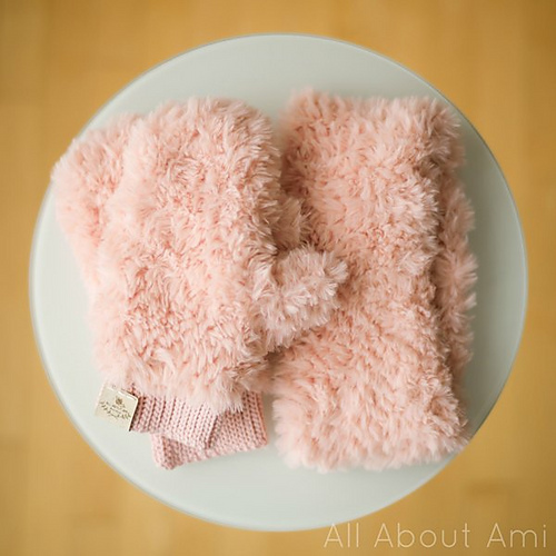 Faux Fur Mittens photo 6