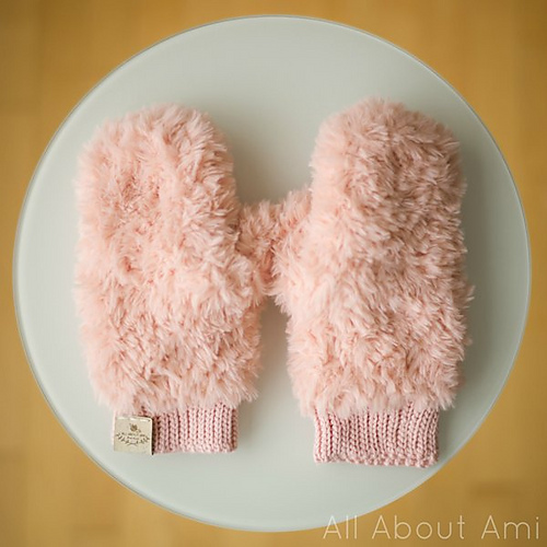 Faux Fur Mittens photo 4