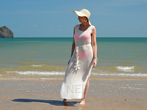 Beach Net Crochet Dress