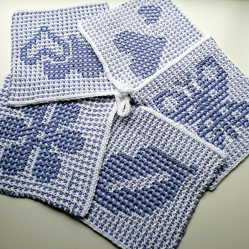 Ravelry Butterfly Washcloth pattern by Arella Seaton